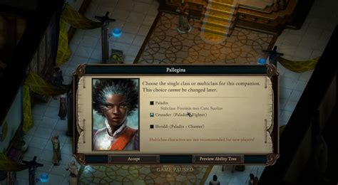 pillars of eternity change class.